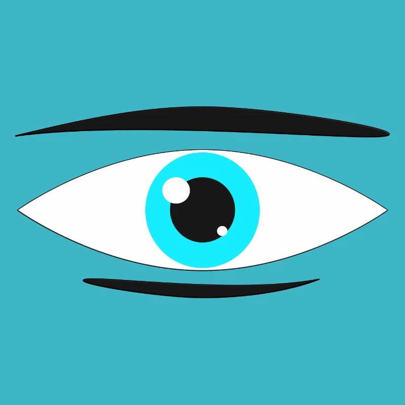 Turquoise Manga Eye