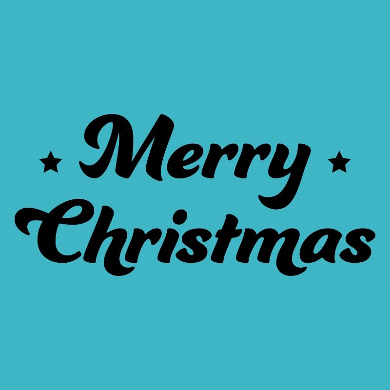 Merry Christmas Sternchen schwarz