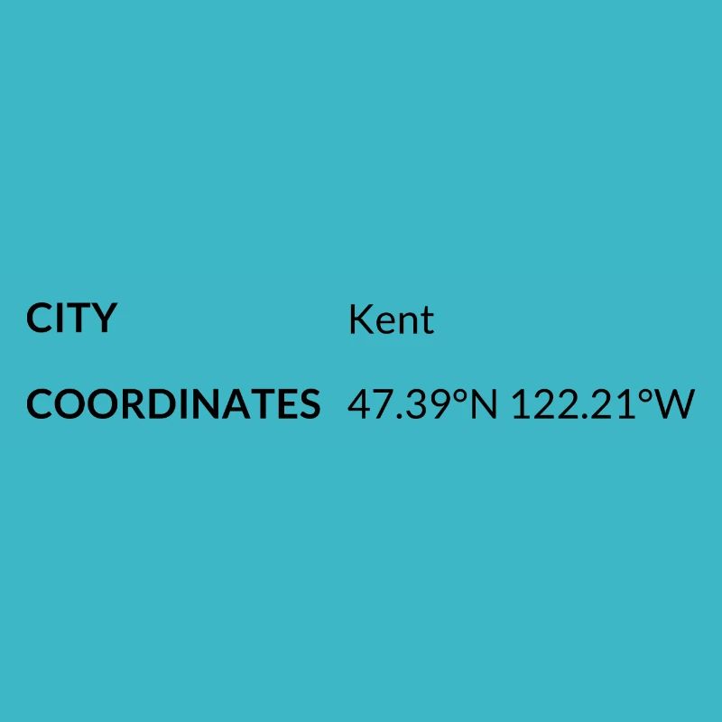 Kent, Washington, USA coordinates
