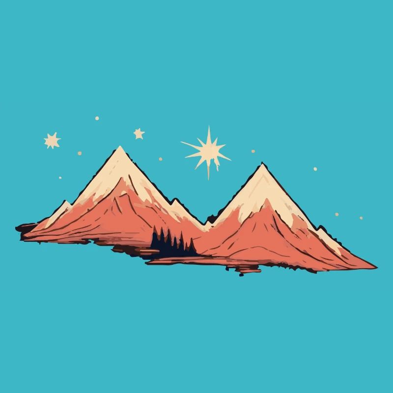Mountains with starry sky mountain tour