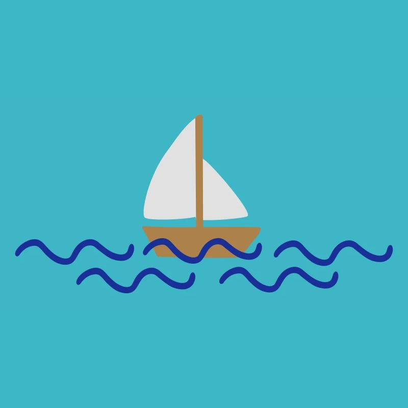 Schiff mit Wellen