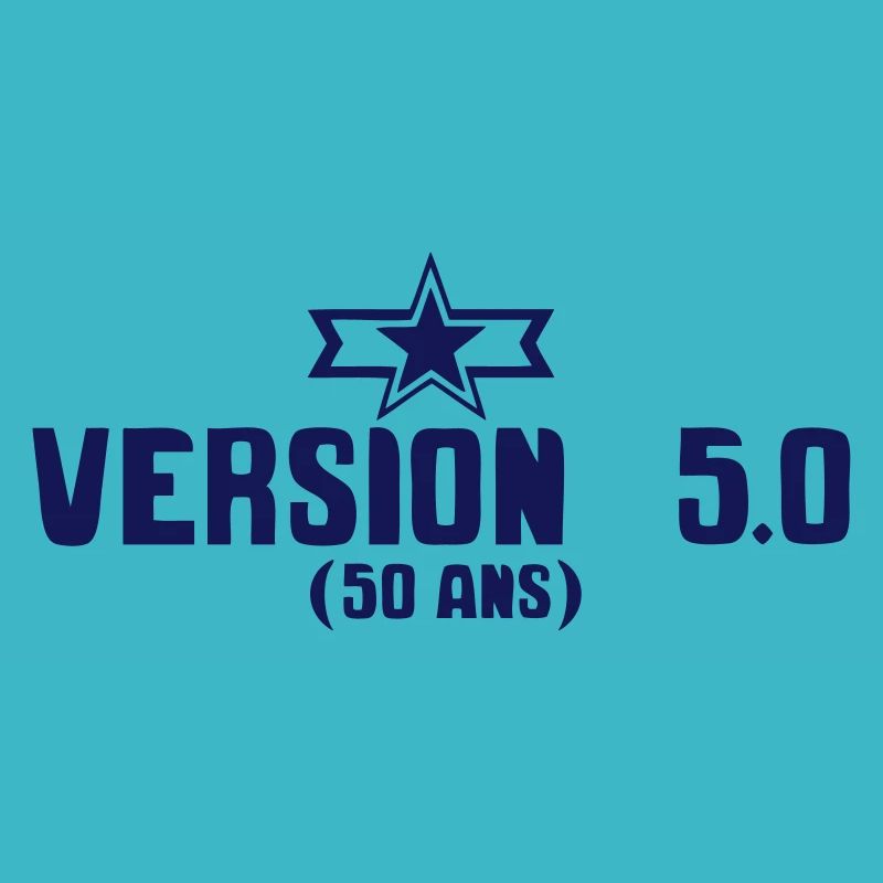 50 ans version anniversaire etoile