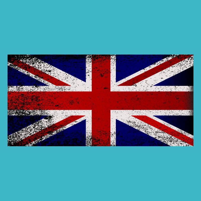Grunge Union Jack Flagge