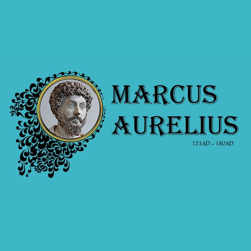 Marcus Aurelius Framed (texte noir)