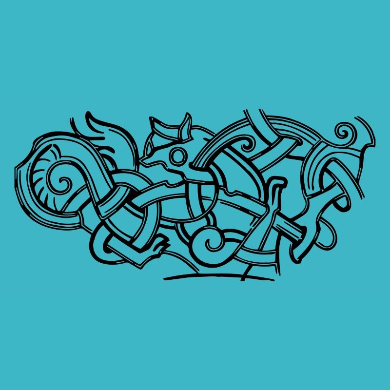 conception d'impression de dessin de symbole celtique antique