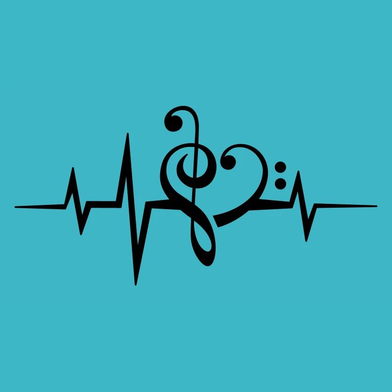 Musik Noten Puls Herzschlag Ich liebe Musik, Herz
