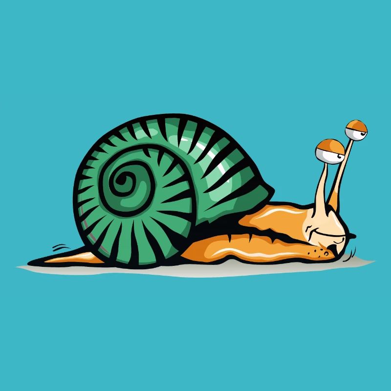 snail drawing fatigue shadow shell