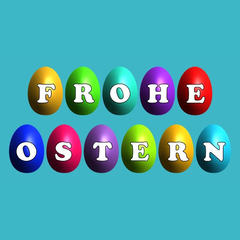 Frohe Ostern Ostereier