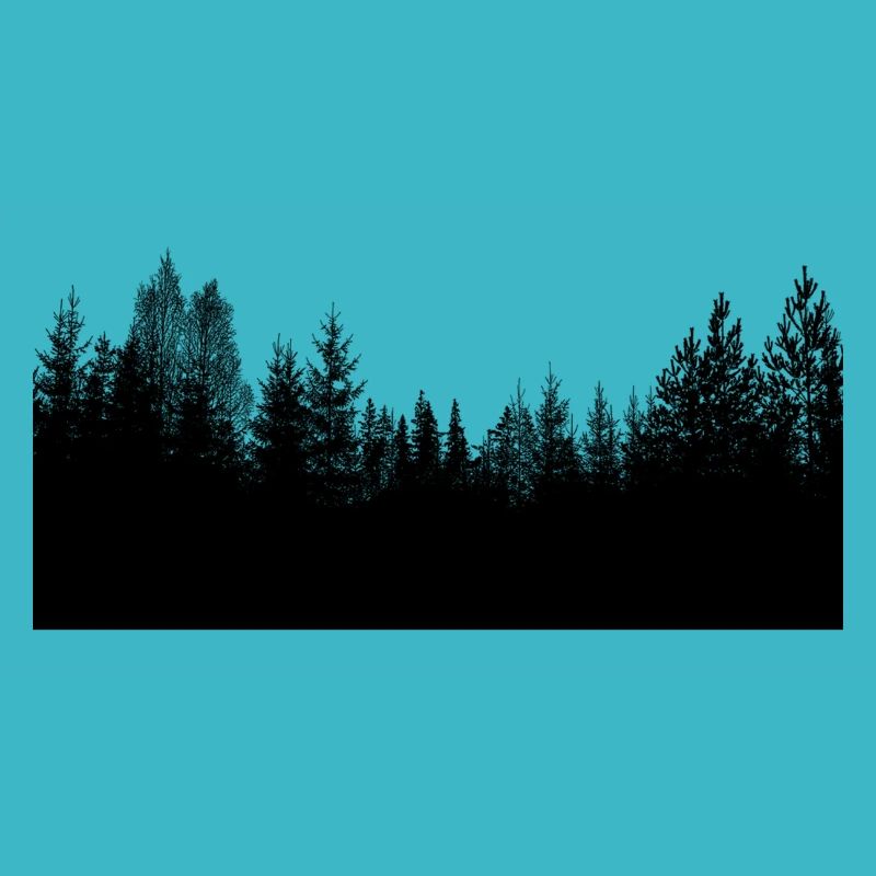 Silhouette de la forêt