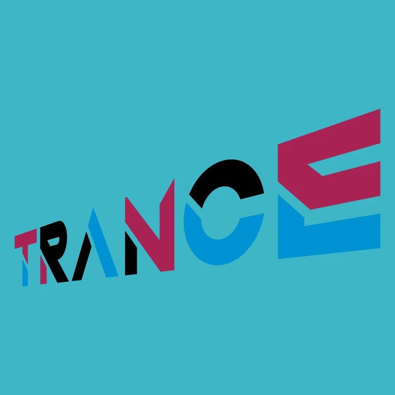 Conception de lettrage Music Trance
