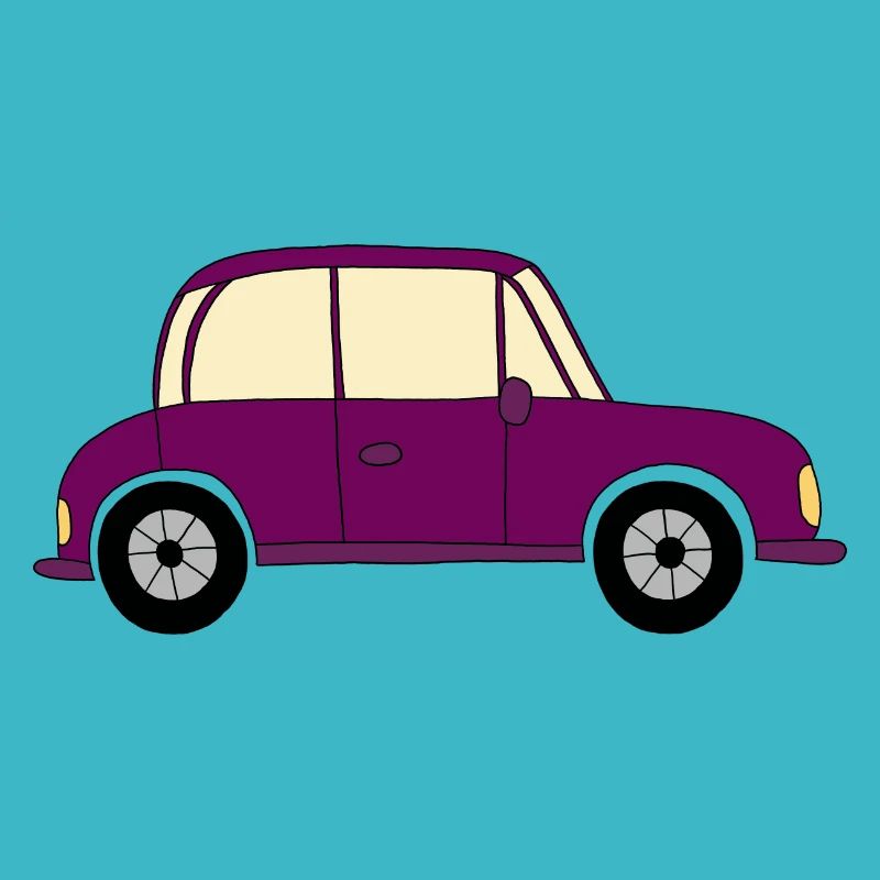 Voiture en violet