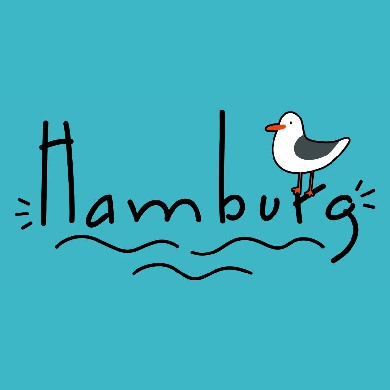 Hamburg mit Möwe