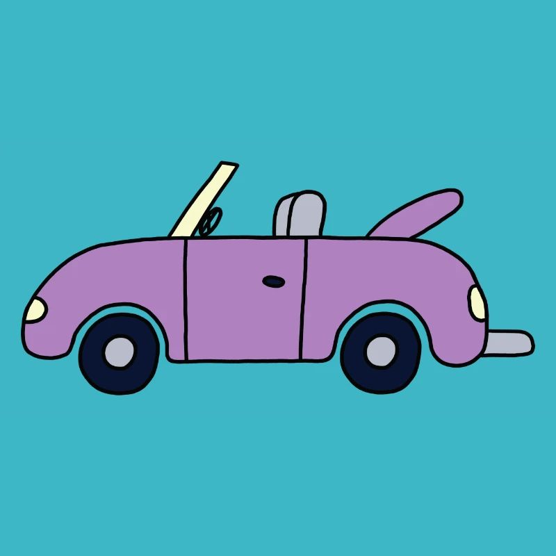 Purple convertible
