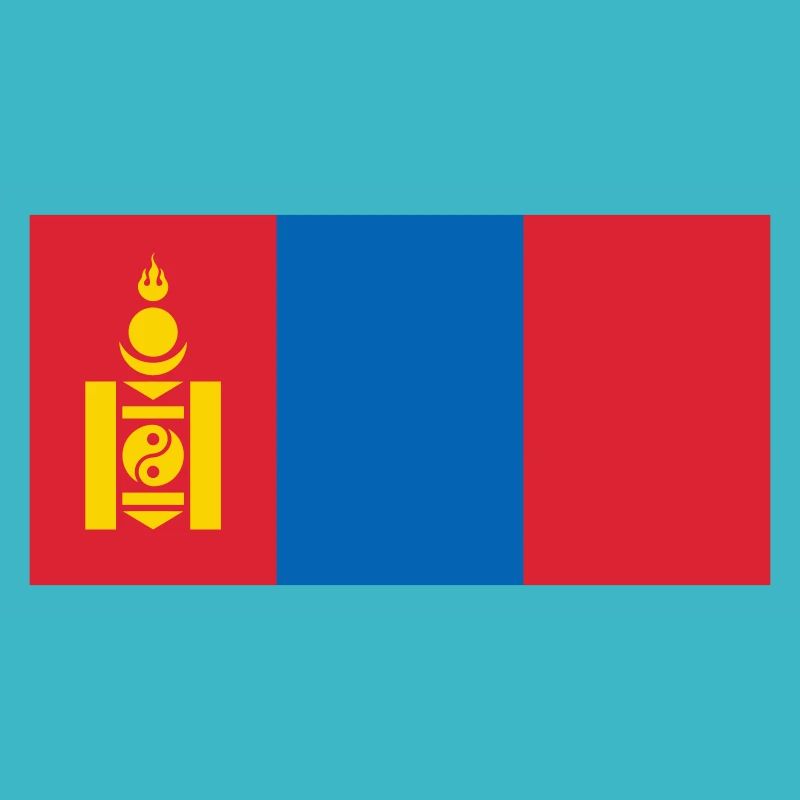 Mongolia flag / Drapeau Mongolie