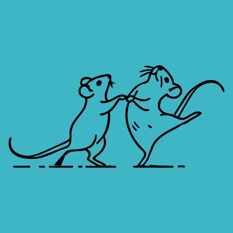 dancing white mice