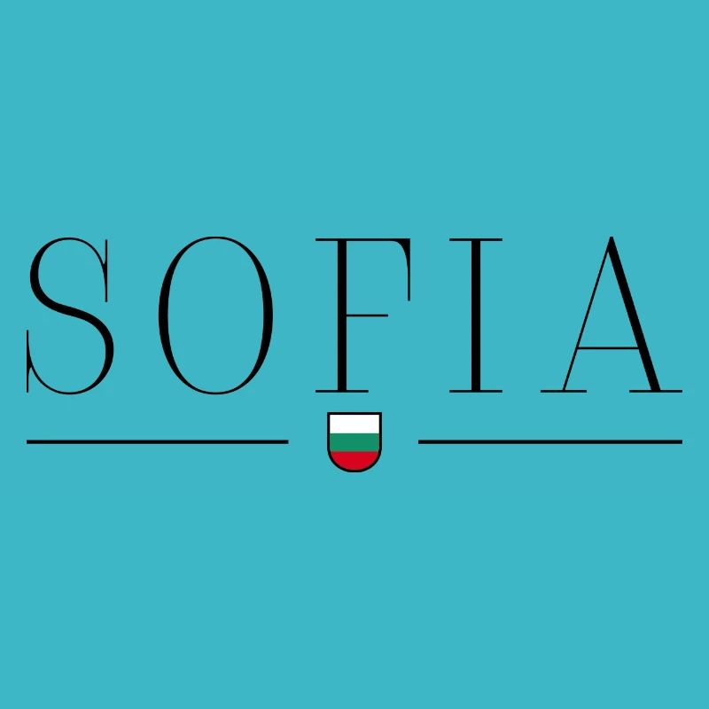Sofia, Bulgarie T-shirt de conception de style