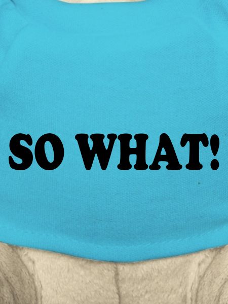 So what