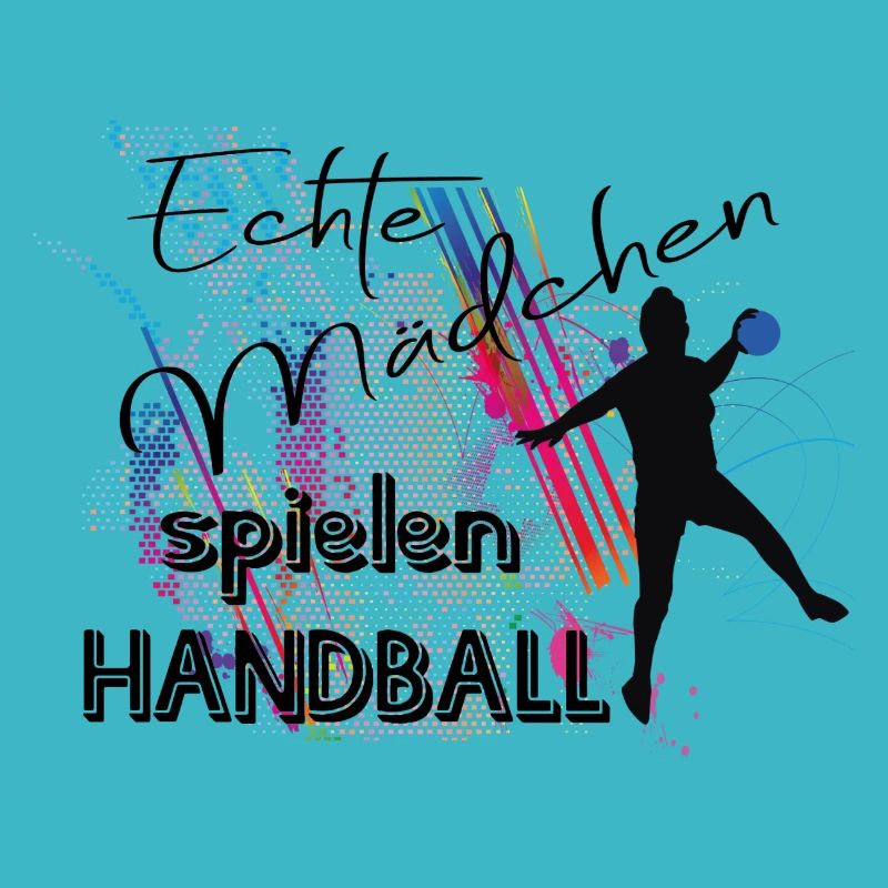 Echte Mädchen spielen Handball