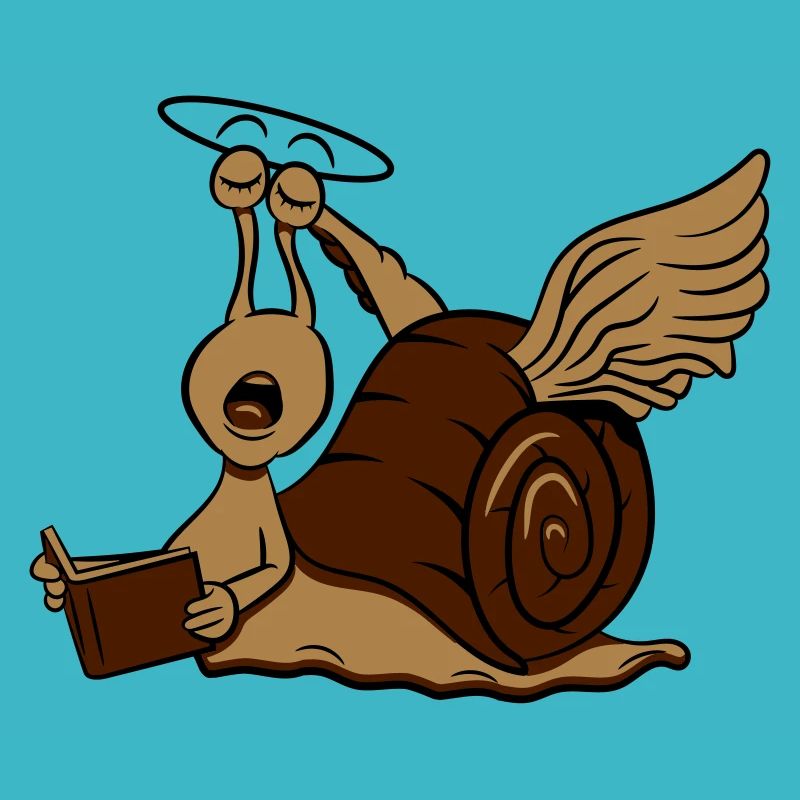 Escargot drôle d'ange