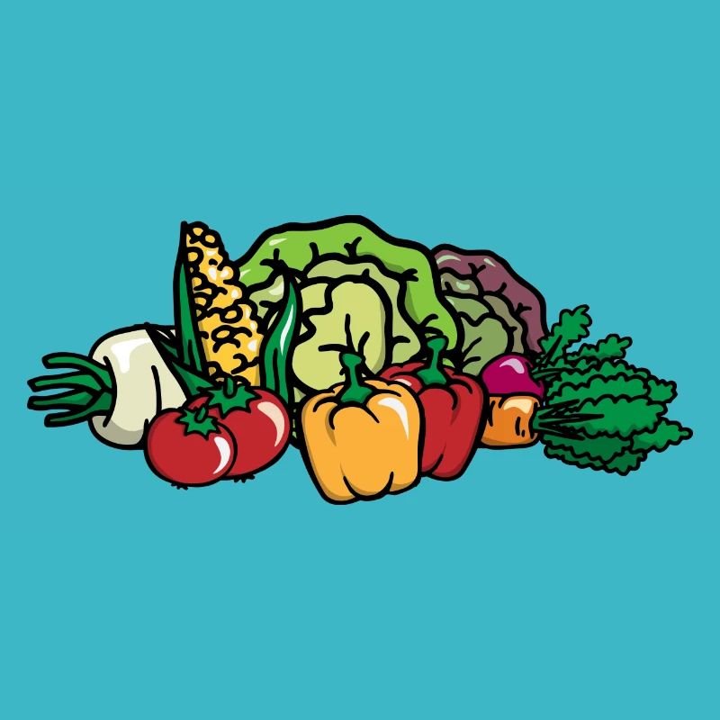 Colorful Vegetables - Mixed Vegetables - Vegetable Basket