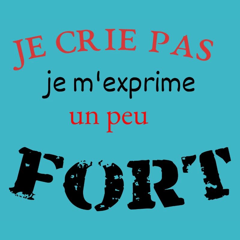 je crie pas