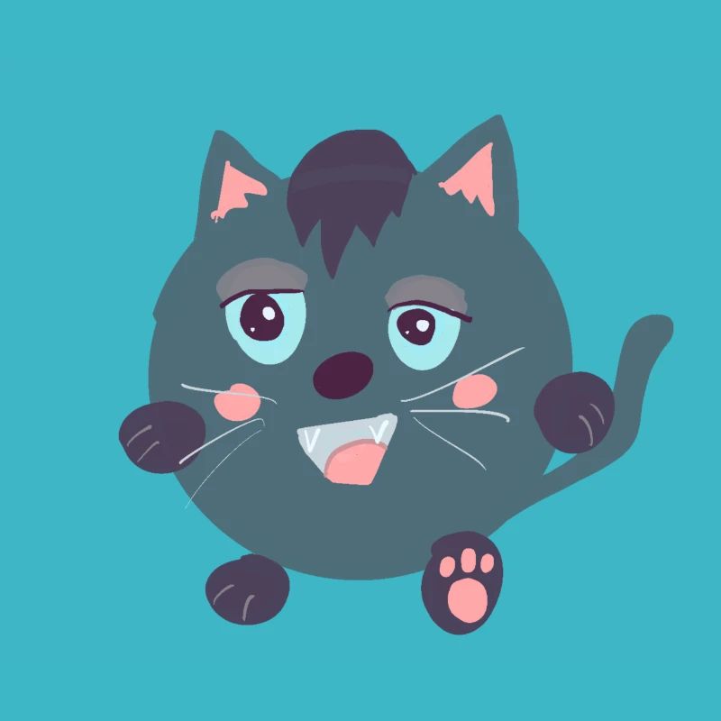 Ungeschickte Katze