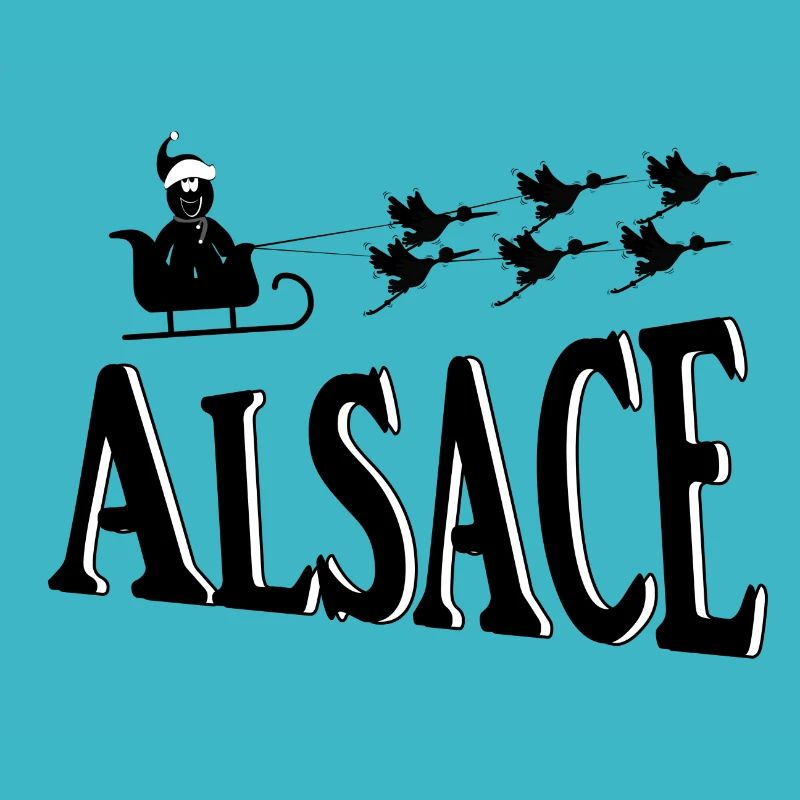 Alsace Cigognes de Noël