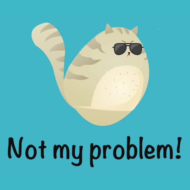 Not My Problem Cool Cat
