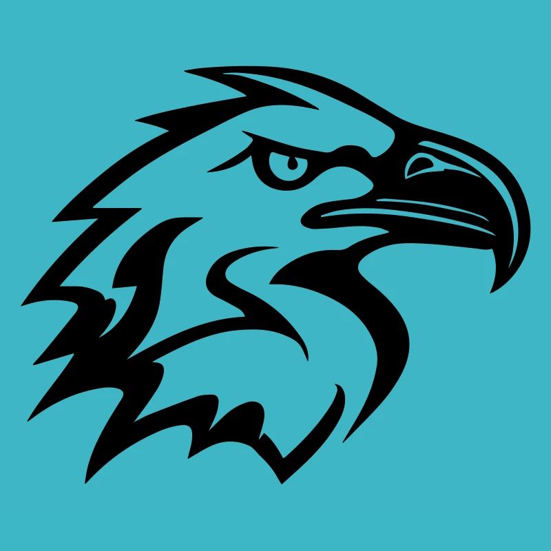 tête d'aigle styliséde profil