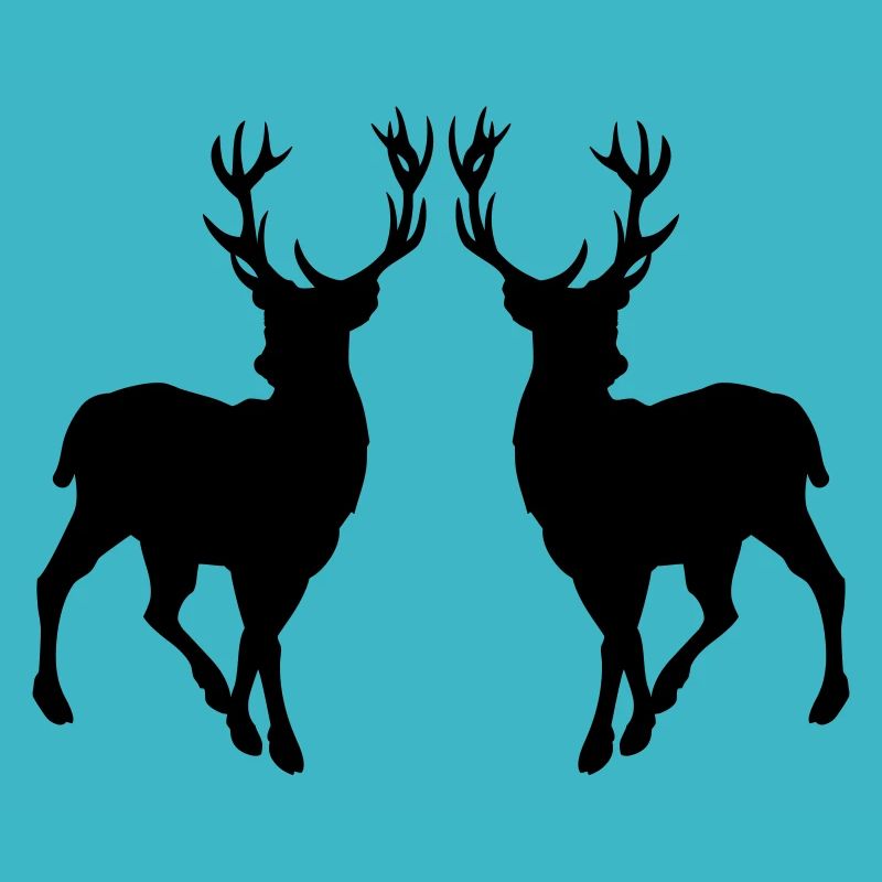 Silhouette de cerf 02