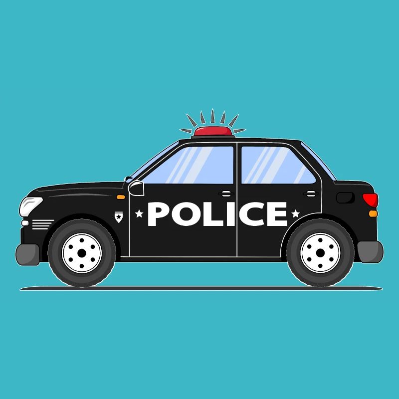 Voiture de police noire