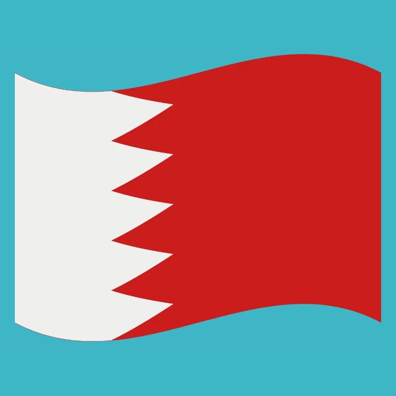 Bahrain-Flagge