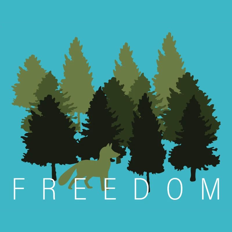 Renard forêt Liberté Sentence