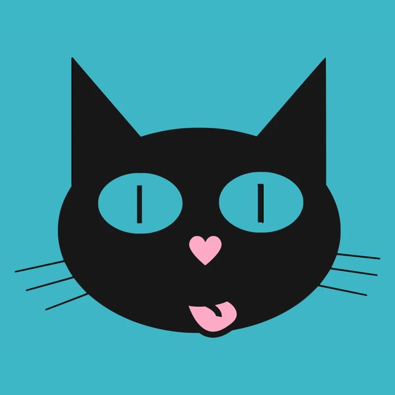 Chat mignon, matou au nez en forme de cœur