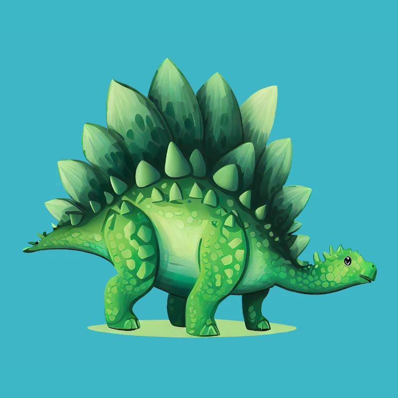 Dinosaurier Stegosaurus Grüne Echse Geschenk