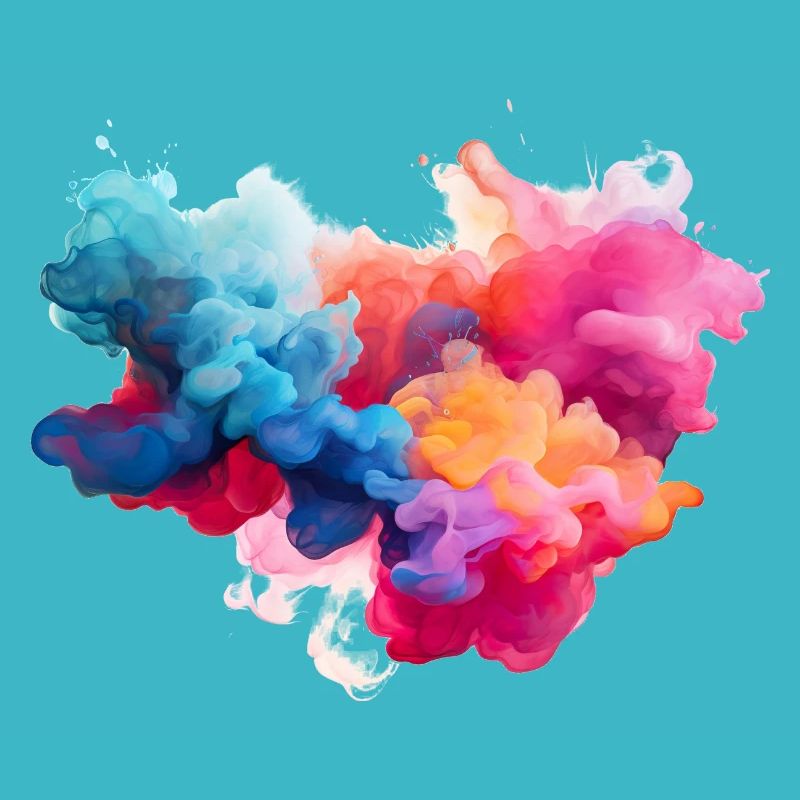 fumée colorée