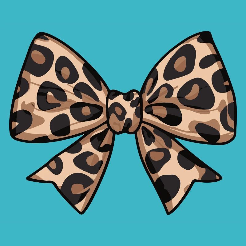 LARGE BOW WITH LEOPARD TREND