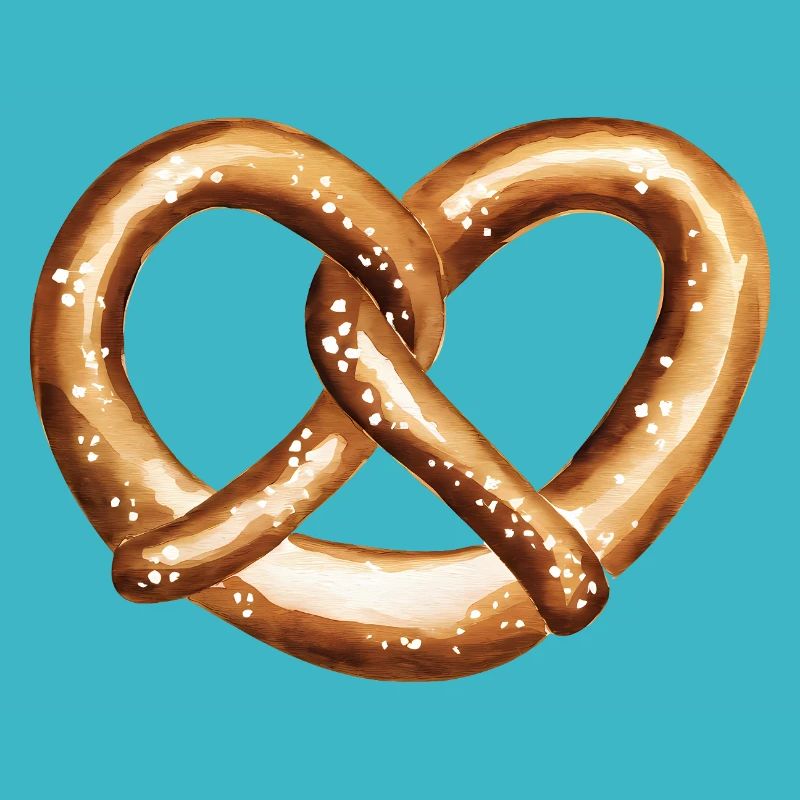 Herzförmige Brezel