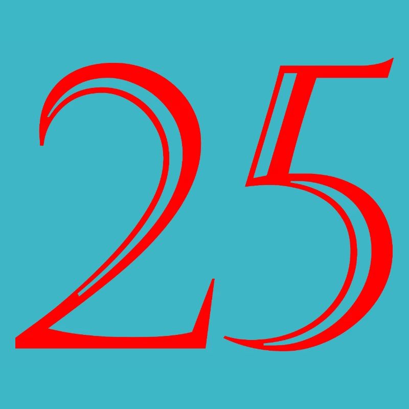 25. 25 ANS. 25e ANNIVERSAIRE. ANNIVERSAIRE 25 ANS.