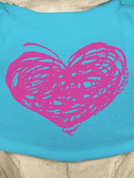 Kritzeln Herz Neonpink