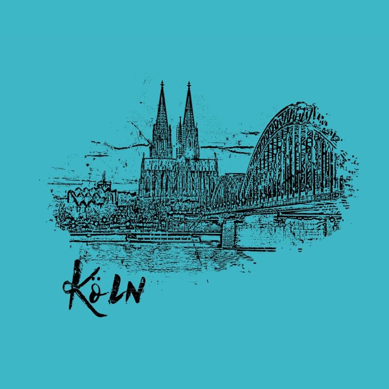 Cologne, city view as a sketch