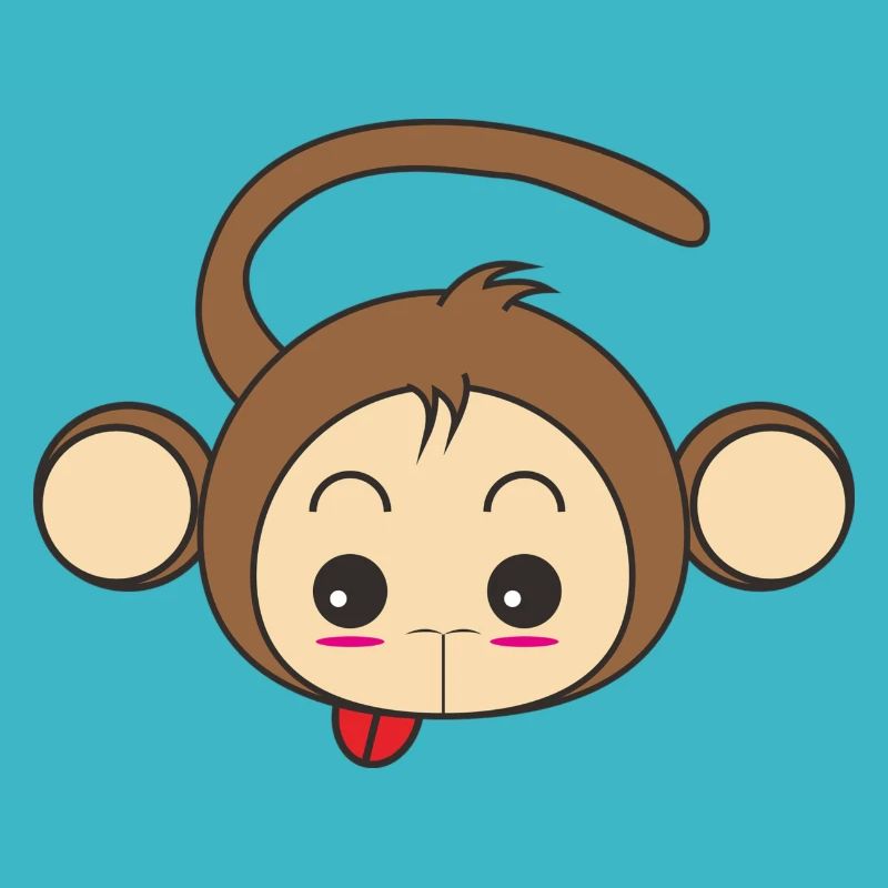 Le singe montre la langue
