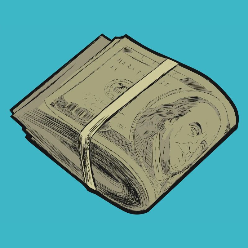 Conception de paquet de devises dollar roll