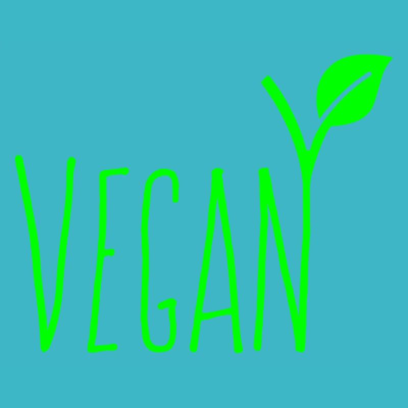 Vegan Font Text Green Lettering