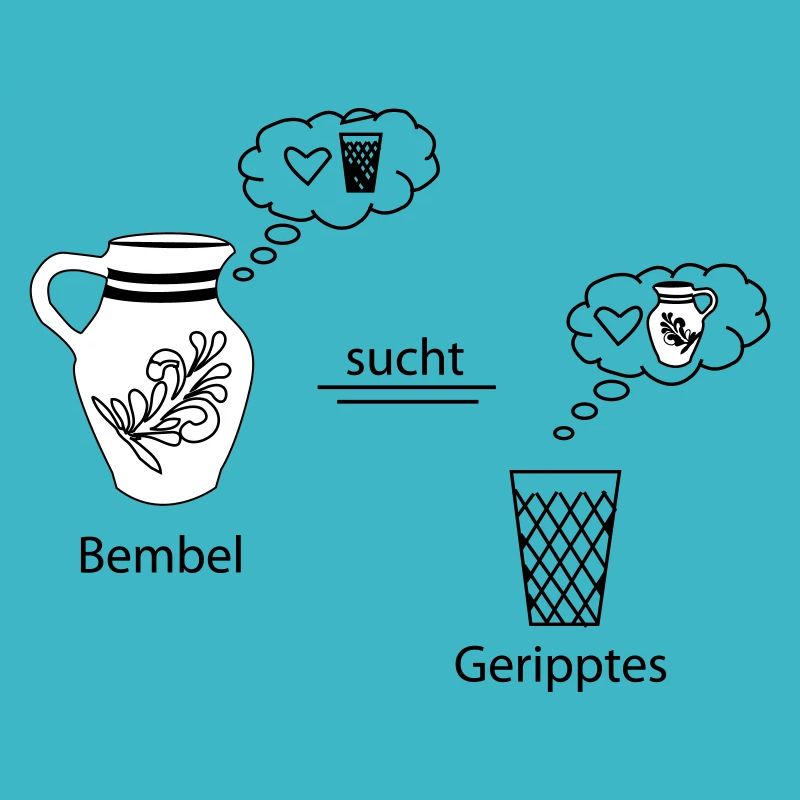 Denkblasen Bembel und Geripptes