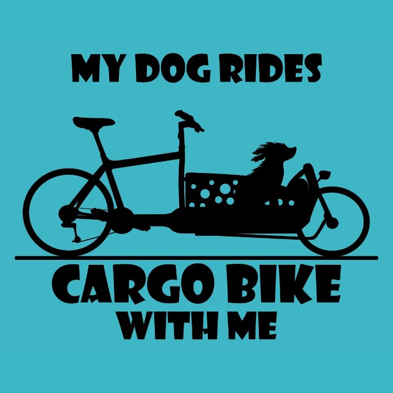 Vélo cargo, vélo cargo, chien, vélo cargo