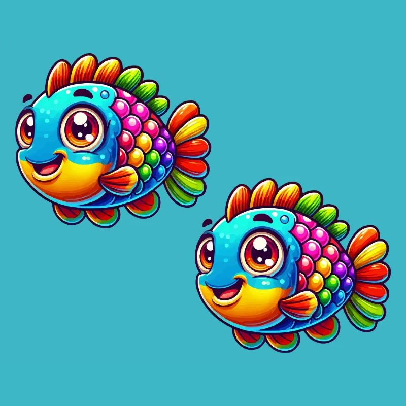 Bande dessinée de poisson