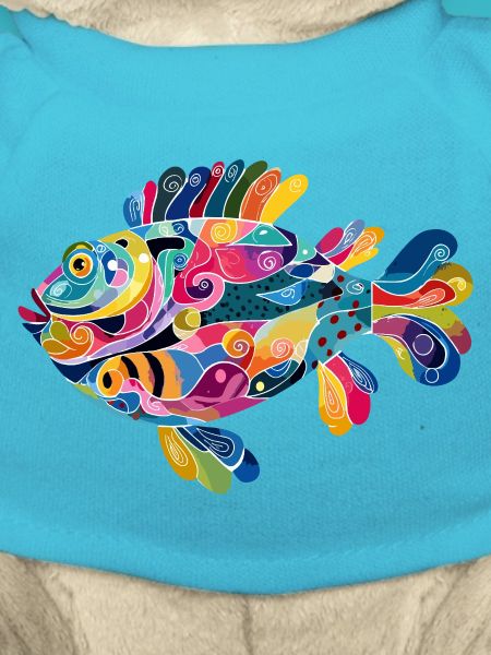 Bunter Abstractfisch Spiralen