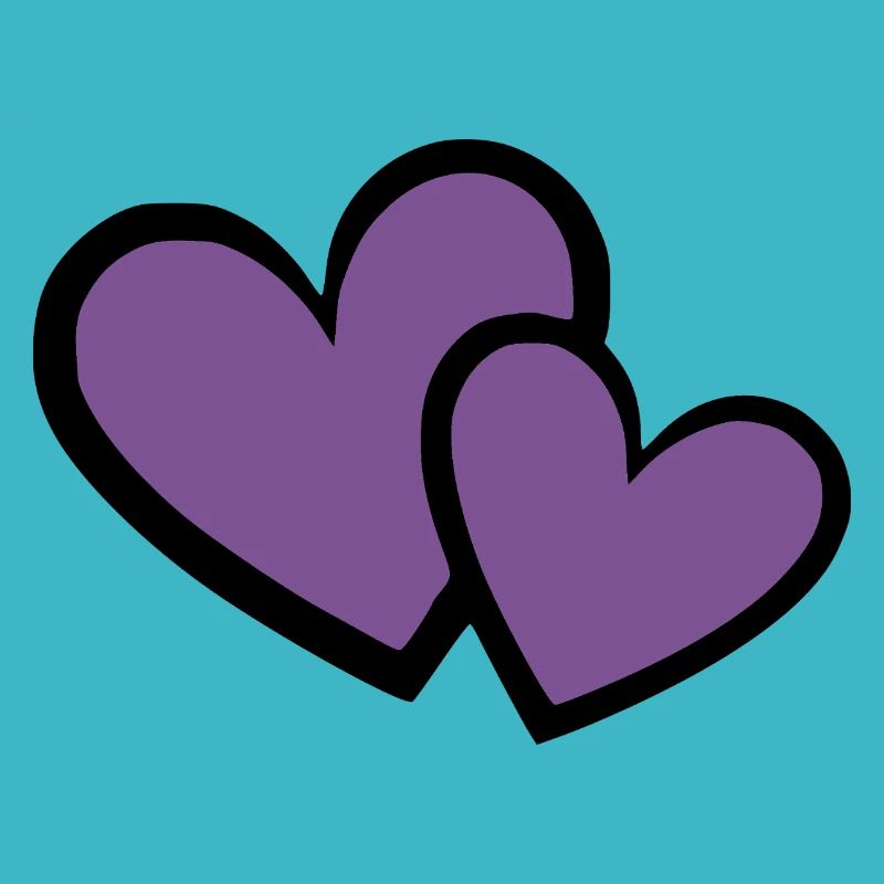 2 Violet Heart Heart Violet Heart Pattern