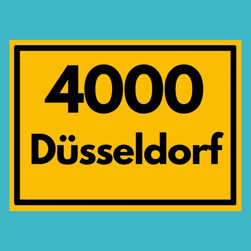 ALTE POSTLEITZAHL PLZ RETRO 4000 DÜSSELDORF - ALT